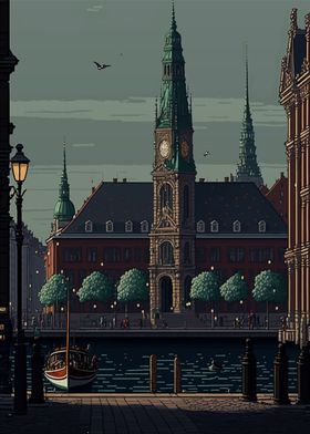 Copenhagen Pixel art