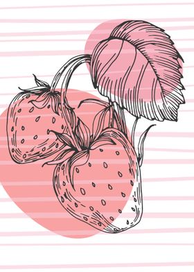  Strawberry Art Print