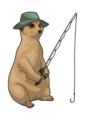 Meerkat Fisher Fishing