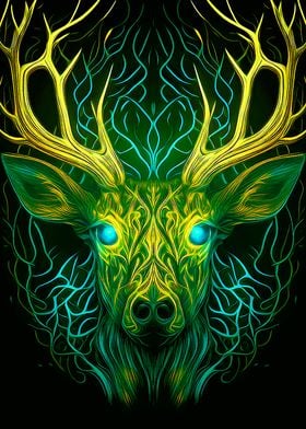 Deer head Fantasy art