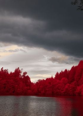 Grey Clouds over water