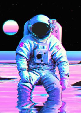 Astronaut in a Lunar Ocean