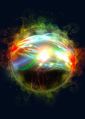 smoke colorful  ball