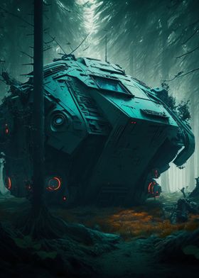 Futuristic forest