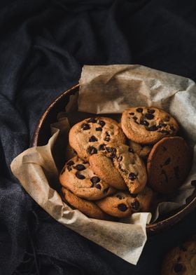 Choc Chip cookie basket