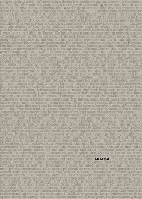 Lolita Book Text