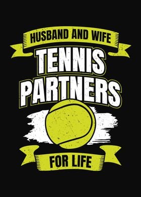 Husband Wife Tennis Design