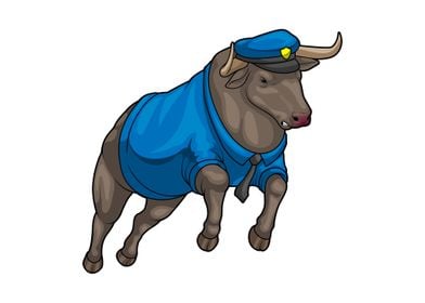 Bull Police Cop