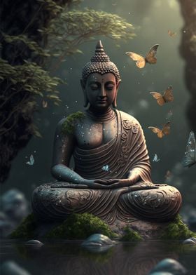 Prints, Shop Pictures, Posters Buddha Displate | Paintings Online Metal - Unique