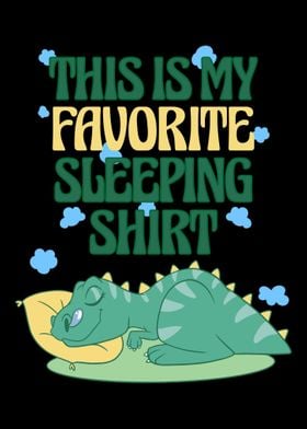 favorite sleeping dinosaur