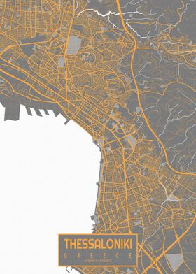 Thessaloniki Map Bauhaus