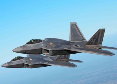 F22 Raptor in the air