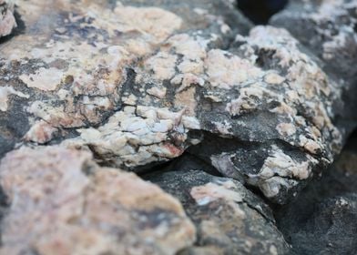 Sea rock abstract close up