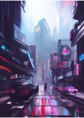 Roads in dystopian City