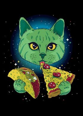 pizza taco galaxy cat