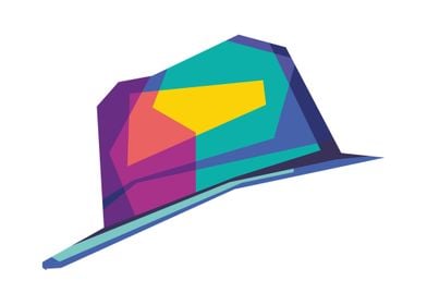 Mens Hat Popart