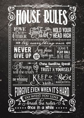 Lettering House Rules