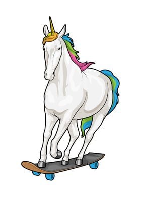 Unicorn Skater Skateboard