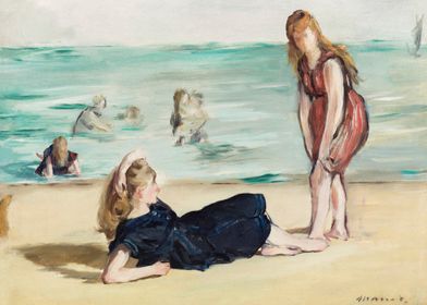 On the Beach ca1868 Manet