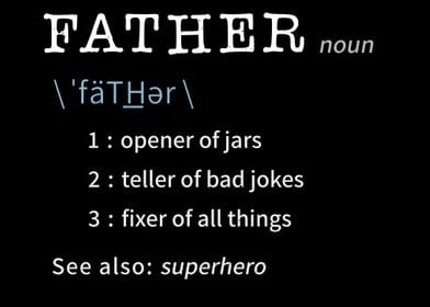 Father Dad Dictionary  