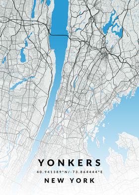 Yonkers City Map