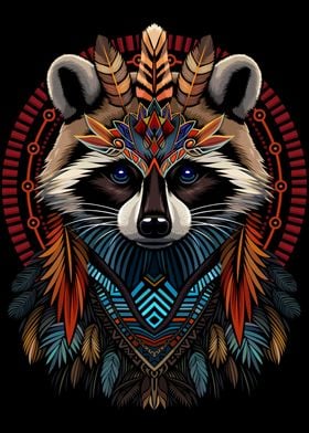 Tribal raccoon