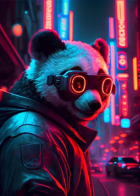 Cyberpunk Panda
