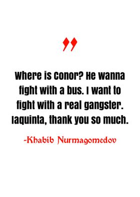 Khabib Nurmagedov quote