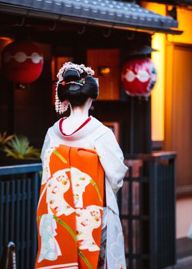 Geisha in Kyoto Japan