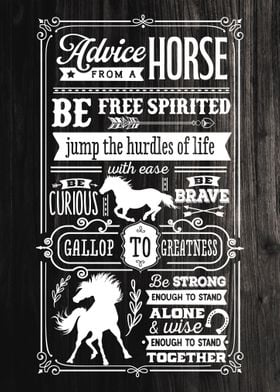 Farmhouse Rules Horse