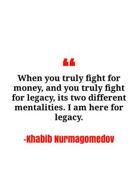 Khabib Nurmagedov quote