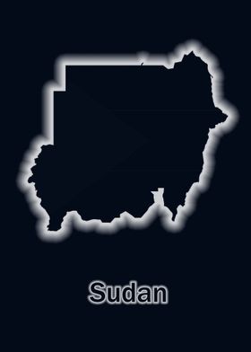 Sudan map glow 