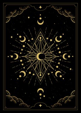 Tarot moon geometry