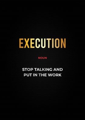 execution motivational 