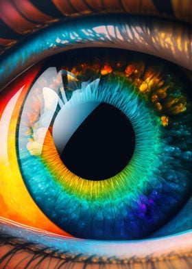 Colorful eye