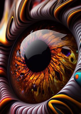 Abstract alien eye