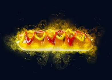 hot dog smoke
