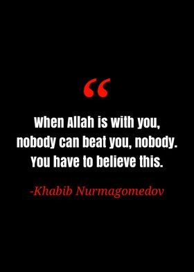 Khabib Nurmagedov quote