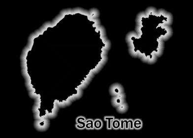 Sao Tome map glow