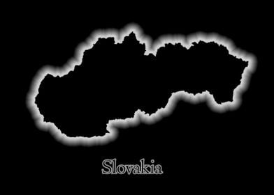 Slovakia glow map
