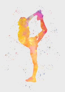 Women Yoga Painting