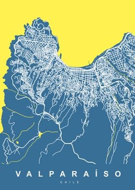 Map VALPARAISO CHILE