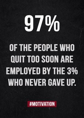 97% people who quit