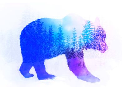 Bear Double Exposure