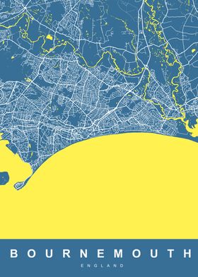 Map BOURNEMOUTH ENGLAND