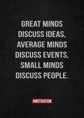 Great minds Discuss ideas