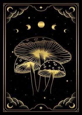 Tarot magic mushroom