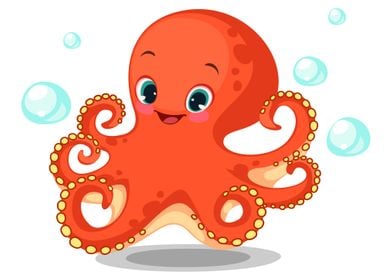 Cute octopus cartoon