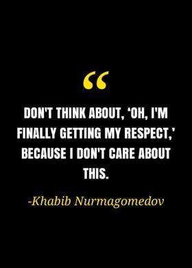 Khabib Nurmagedov quote