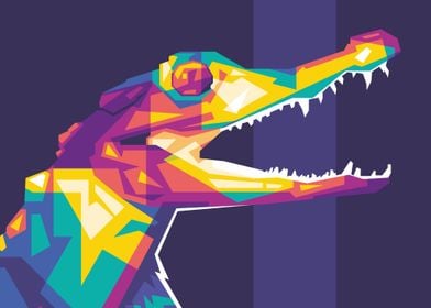 Crocodile Mini Popart